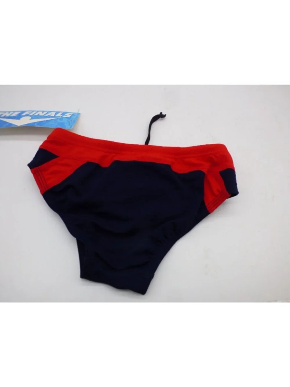 The Finals Endurotech Stretch Youth Racer/Swim Brief, Size 24, Navy/Red